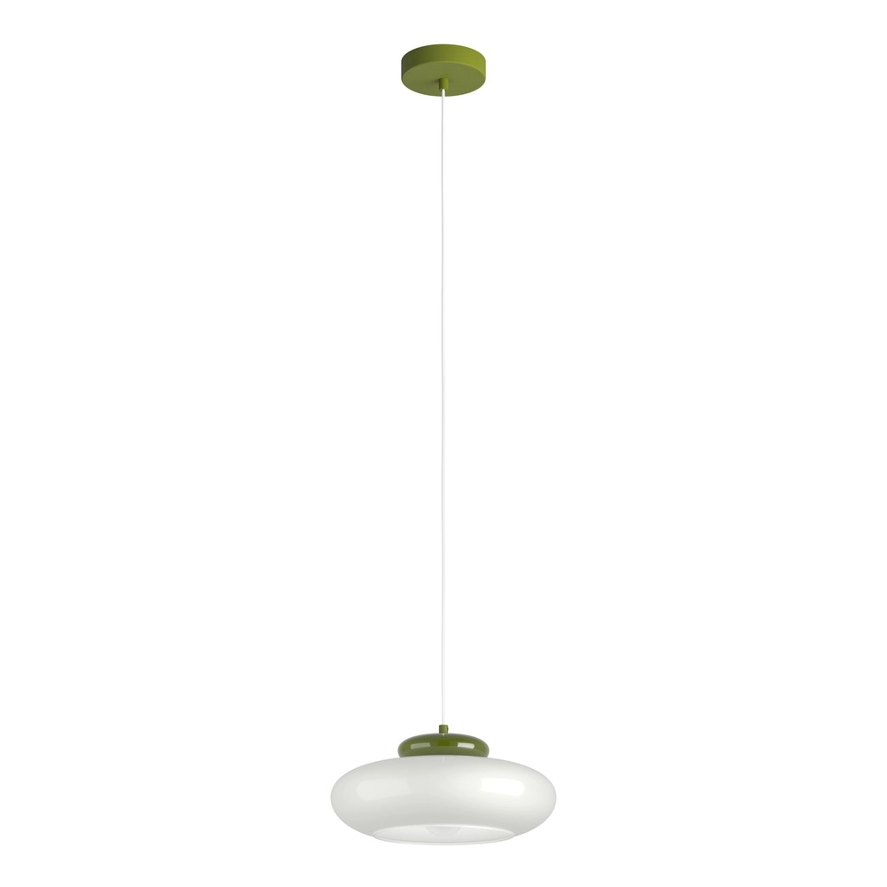 Design hanglamp Berardelli wit met groen Ø 32cm Eglo 9008606404995
