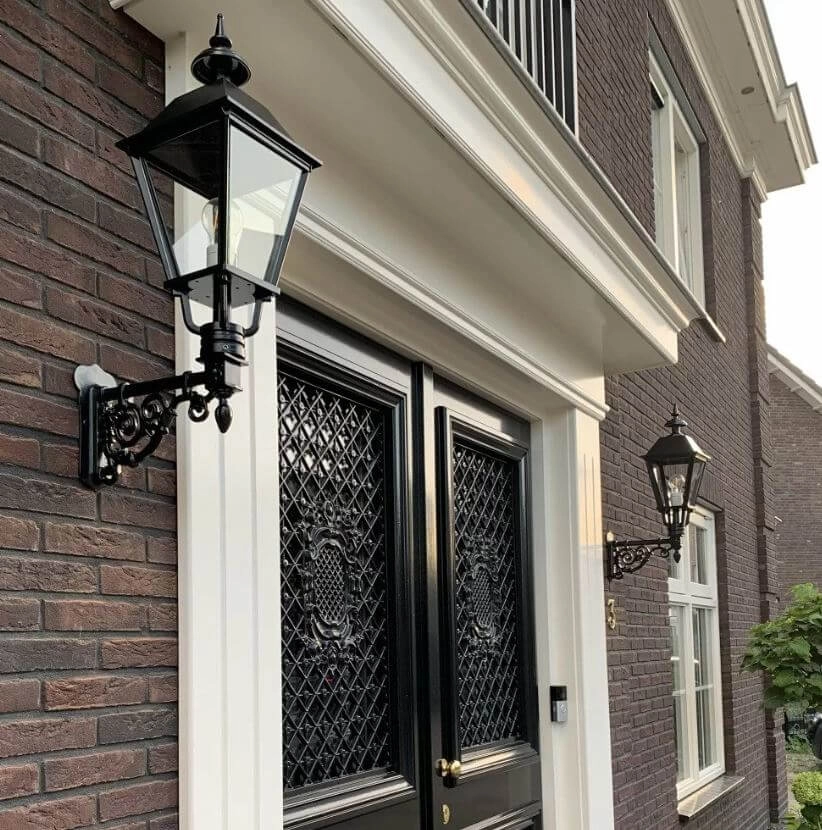 Muurlamp Zandvoort nostalgie - zwart KS verlichting 8714732122849