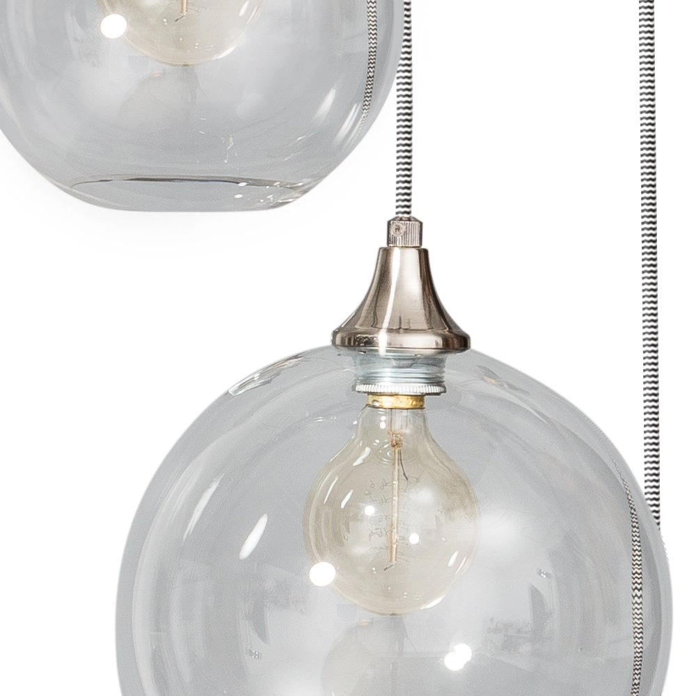 Stoere hanglamp Calvello 3-lichts metaalgrijs ETH 8719075182482