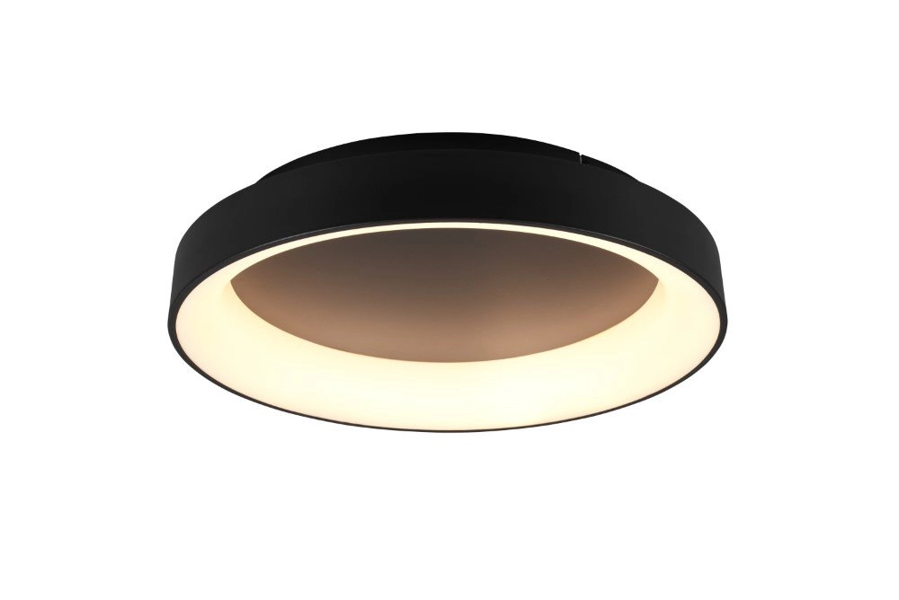 Led plafondlamp Girona 48w - 2700-6000K - 60cm zwart Trio 4017807489866