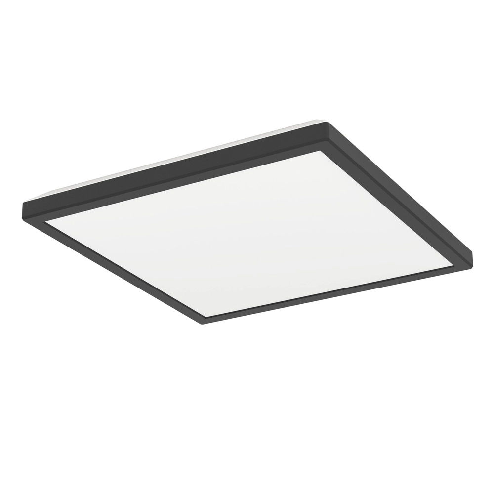 Slimme badkamer lamp Rovito-Z vierkant - zwart - 29x29cm