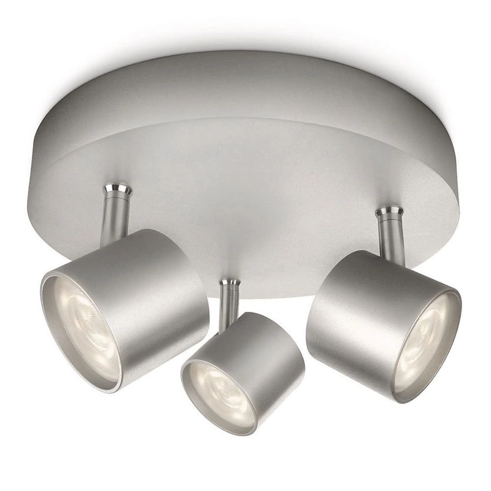 Led plafondspot My Living Star 3-lichts metaalgrijs Philips 8718291444893