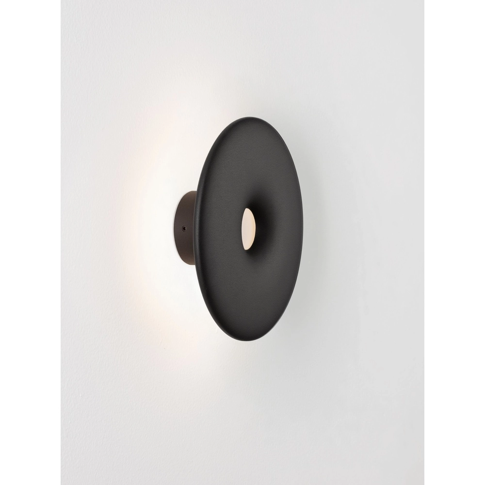 Unieke wandlamp Splash rond zwart