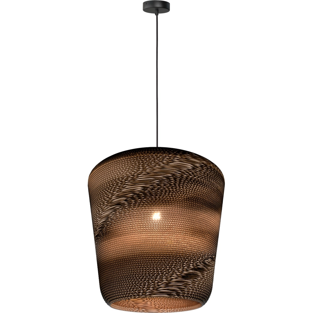 Zwarte hanglamp Carta Moody Ø 54cm Think Paper kap Masterlight 8718121419909