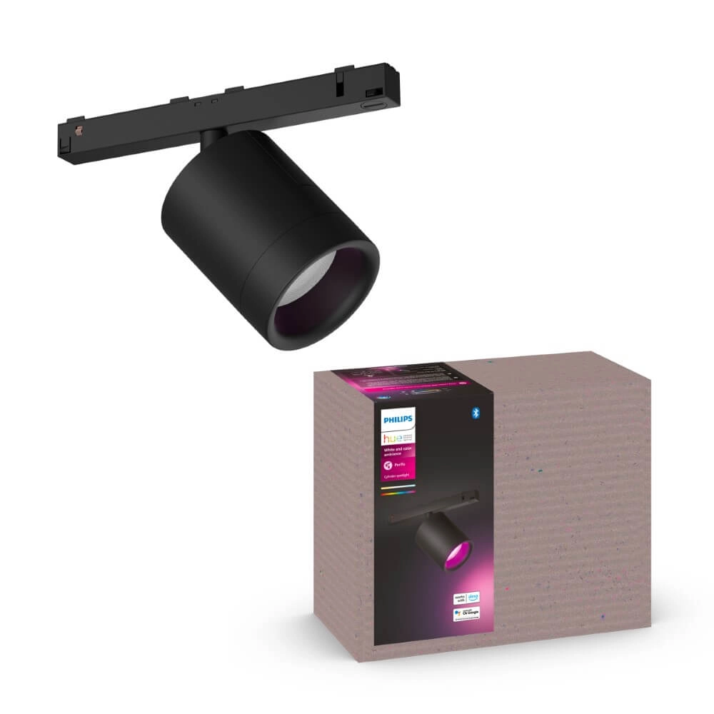 Hue Perifo - White and color uitbreiding spot zwart Philips 8719514407442