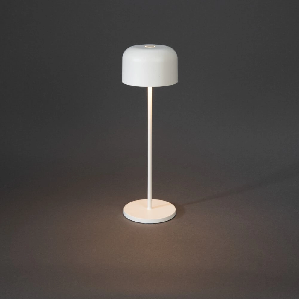 Witte tafellamp Lille oplaadbaar KonstSmide 7318307834253