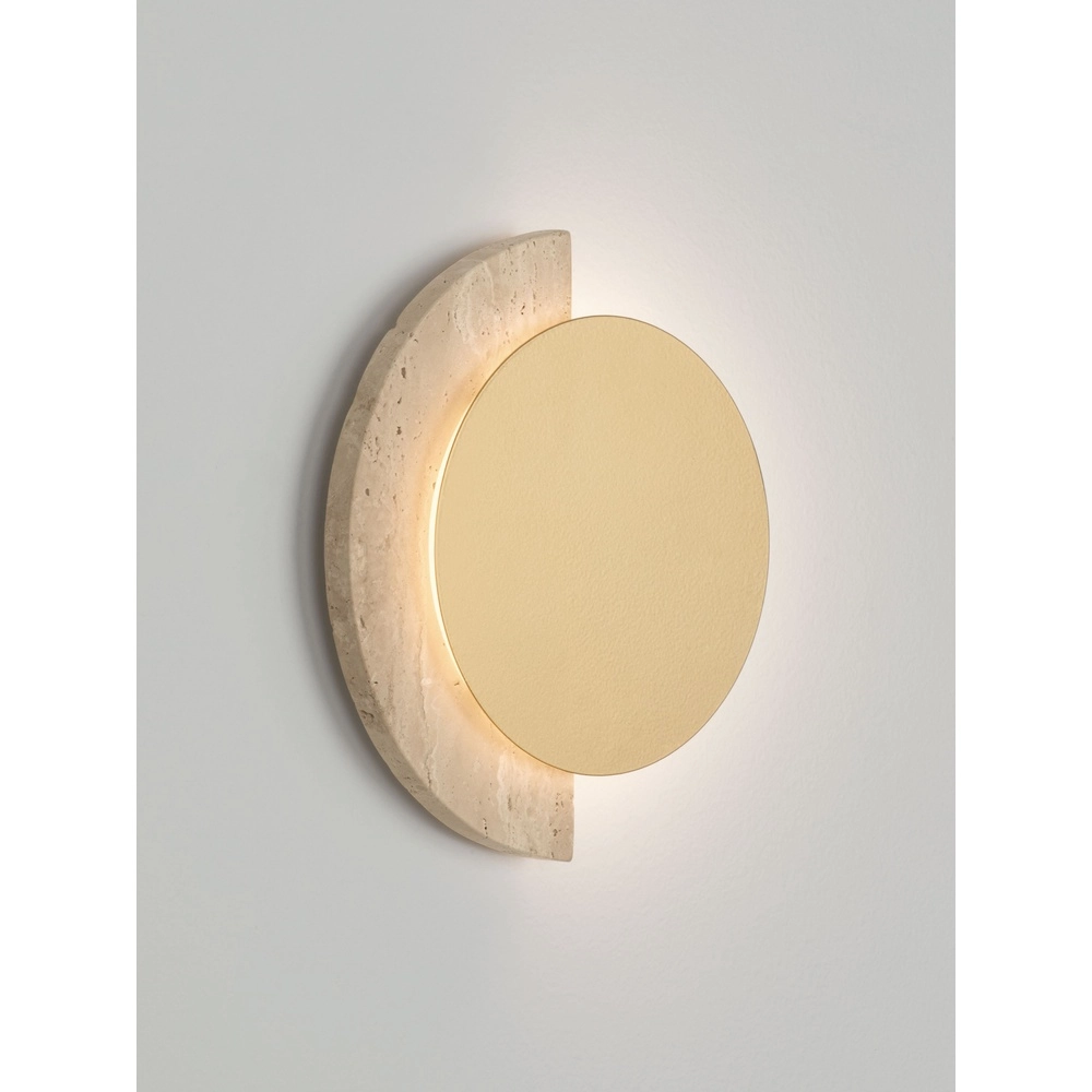Design wandlamp Molli travertin Ø 17cm Lyora 5212063501300