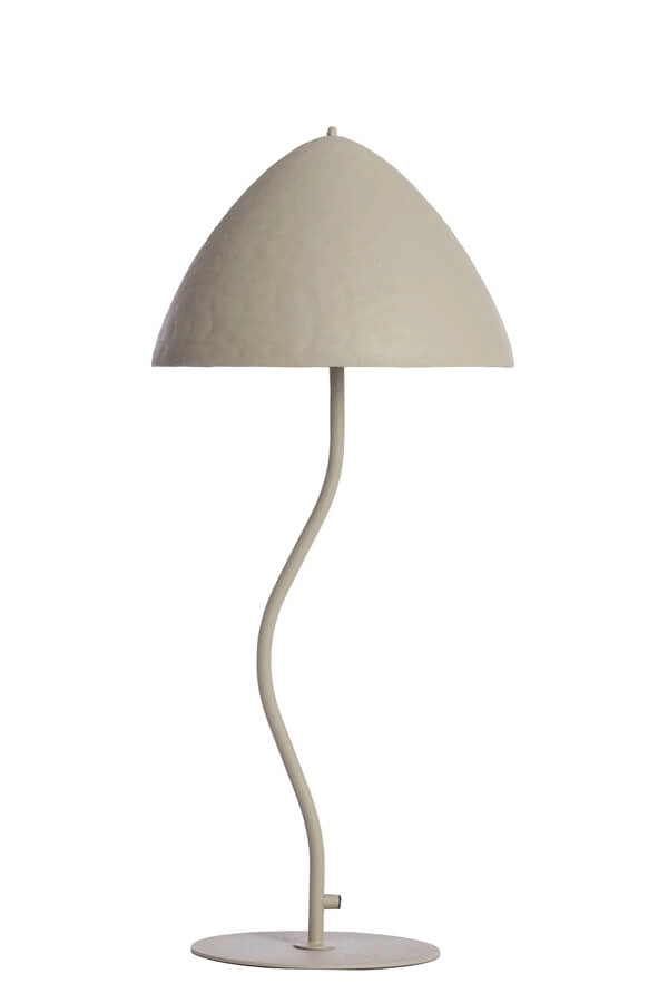 Tafellamp Elimo Ø 25cm x 60cm crème Light & Living 8717807705190