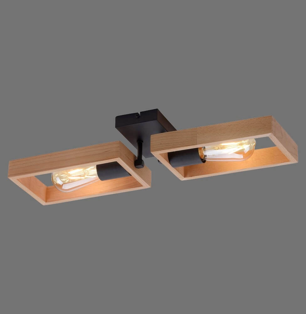 Landelijke plafondlamp Franky 2-lichts Just Light 4043689983116