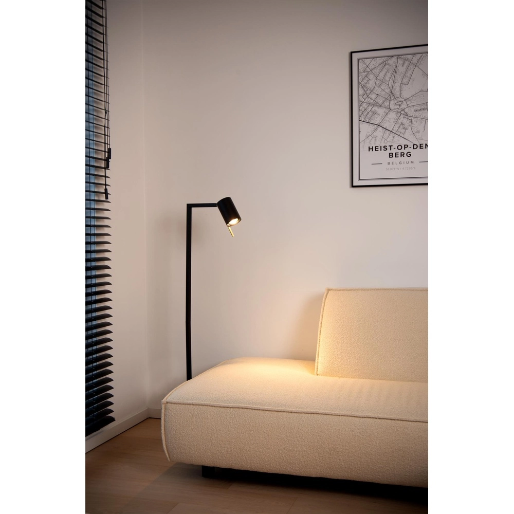 Moderne leeslamp Lesley zwart Lucide 5411212031136