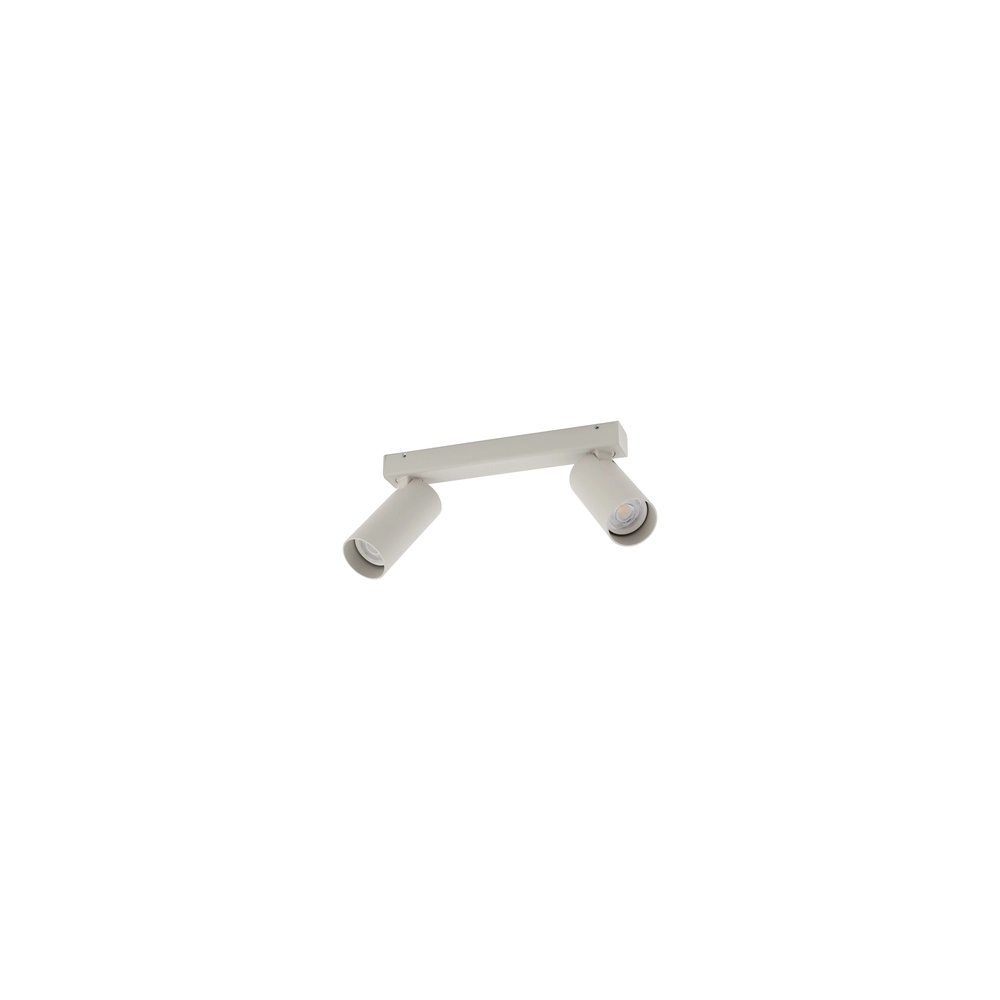 Opbouwspot 2x GU10 Fourty licht grijs Lyora 5903139114370
