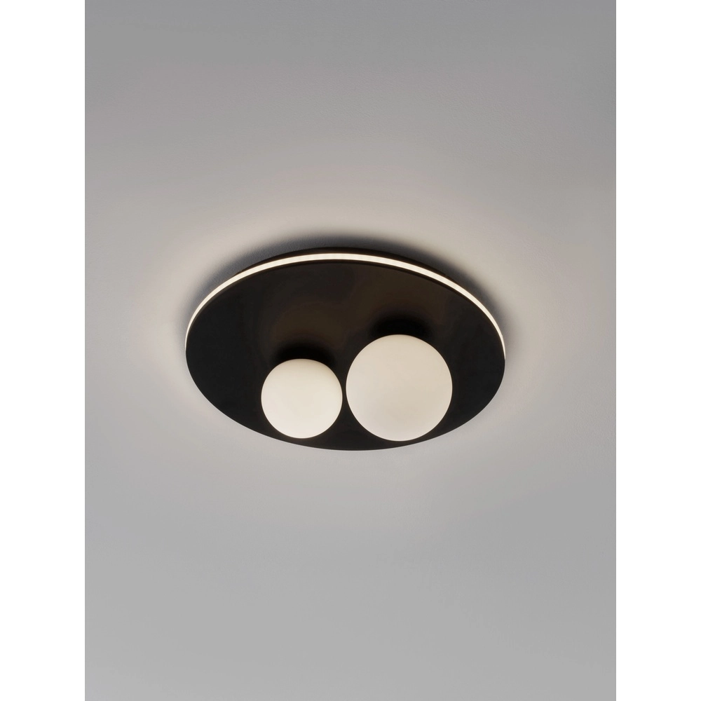 Design plafondlamp Velna zwart Ø 40cm