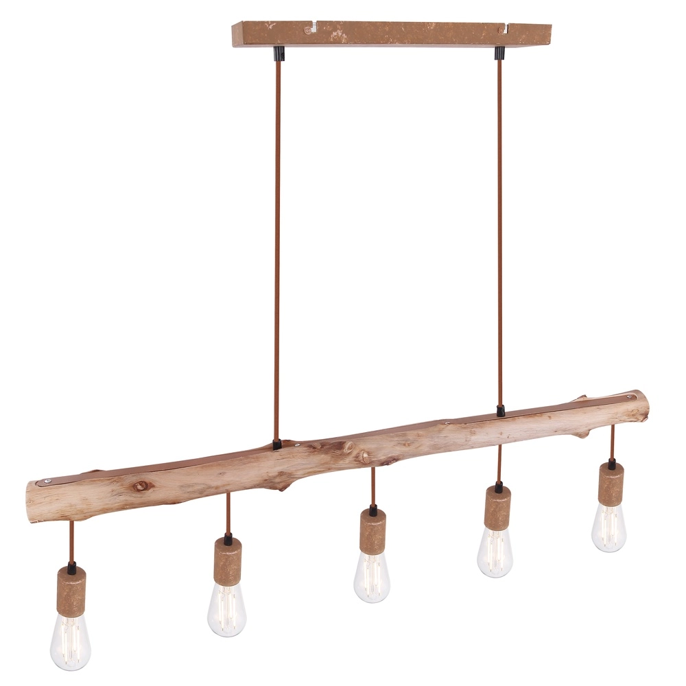 Eetkamer hanglamp Jakob roest bruin Globo 9007371389636