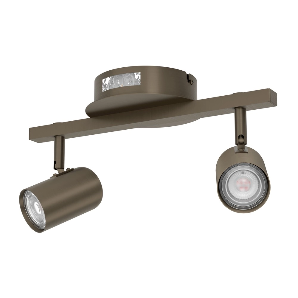 Opbouwspot Montemurro 2-lichts donker brons Eglo 9008606392247