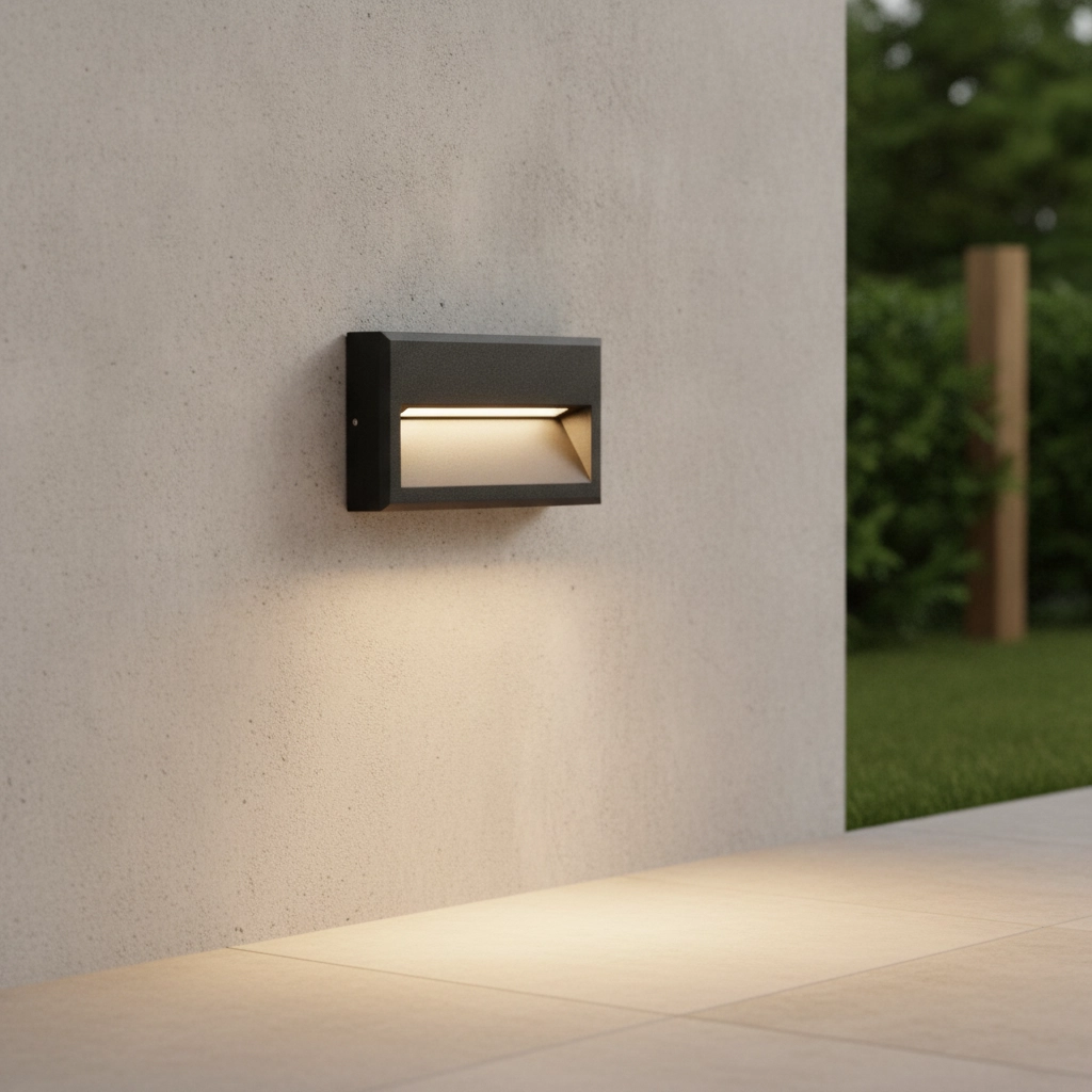 Strakke wandlamp Rio antraciet