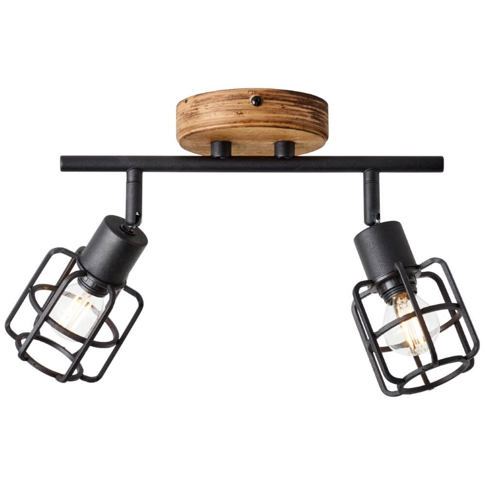 Industriële plafondlamp Gwen 2-lichts Brilliant 4004353409813