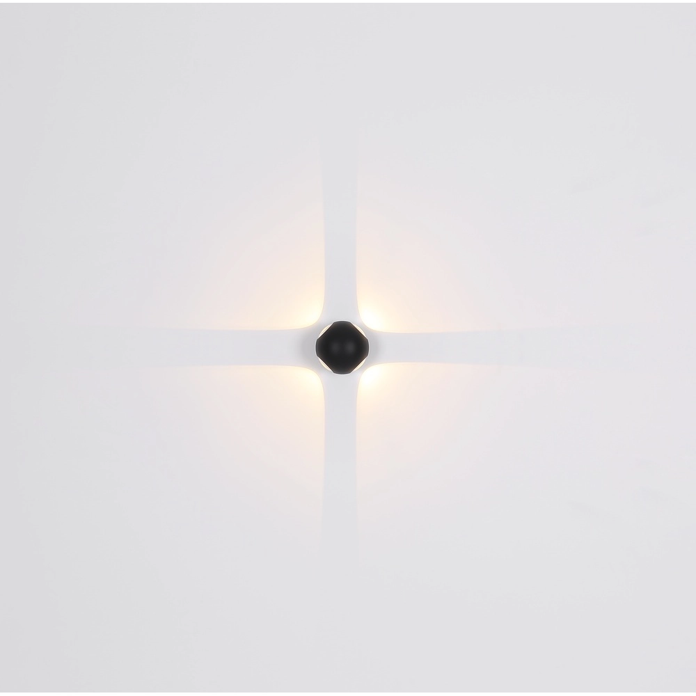 Ronde wandlamp Slice zwart Globo 9007371451036