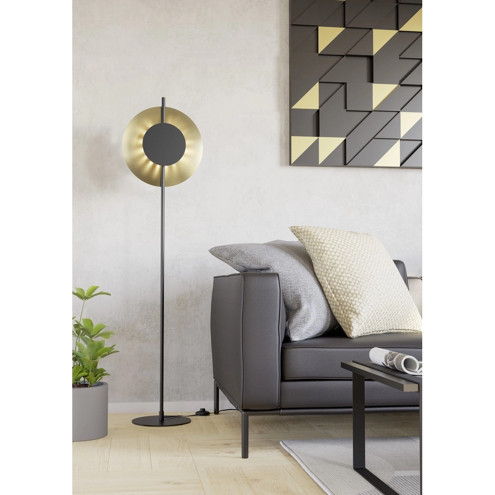Led vloerlamp Tocina zwart met goud Eglo 9008606292660