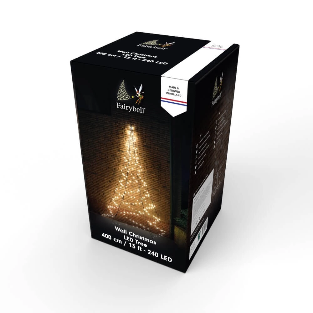 4 meter - Wall light - 240 Led - Warm White Fairybell 8718781474386