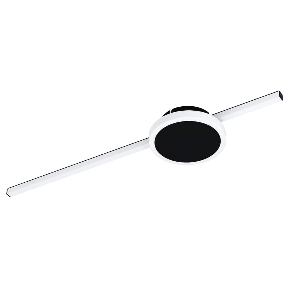 Zwarte led plafondlamp Sarginto