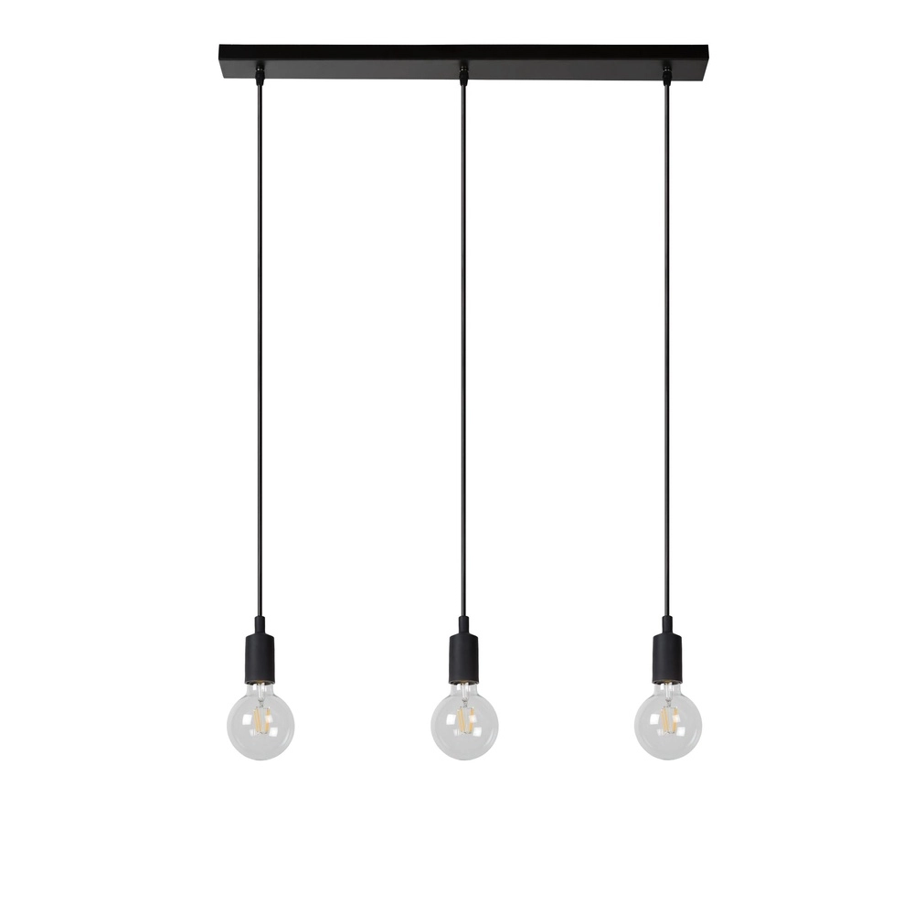 Hanglamp Fix 3-lichts zwart