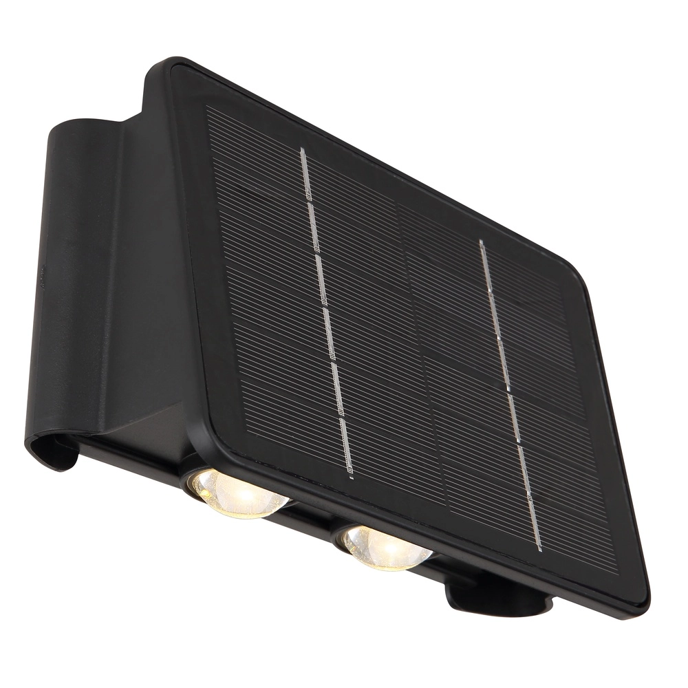 Solar wandlamp Lutron zwart