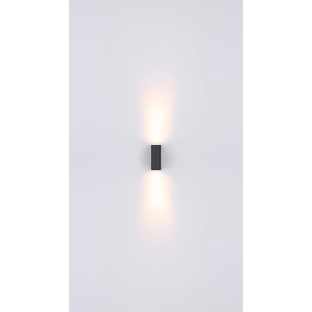 Strakke opbouwspot Veronika up & down antaciet Globo 9007371416066