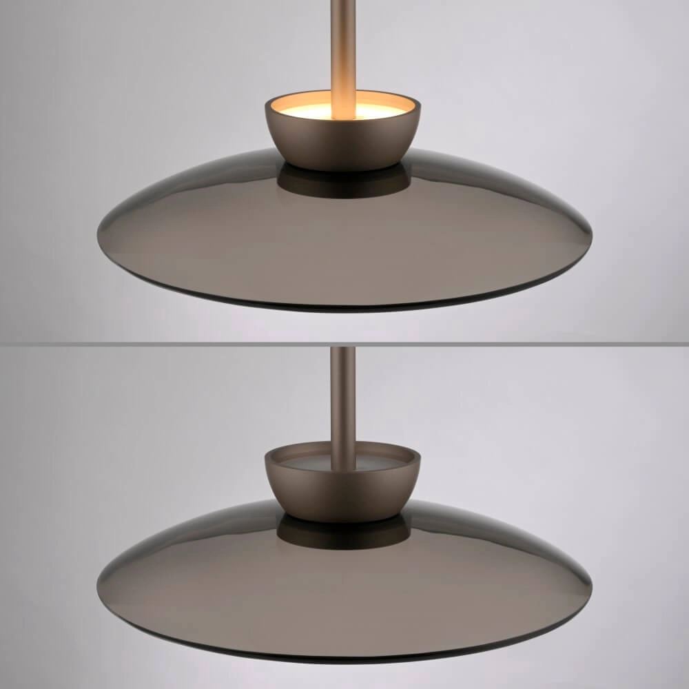 3-lichts hanglamp Pure Moon brons Paul Neuhaus 4012248383940