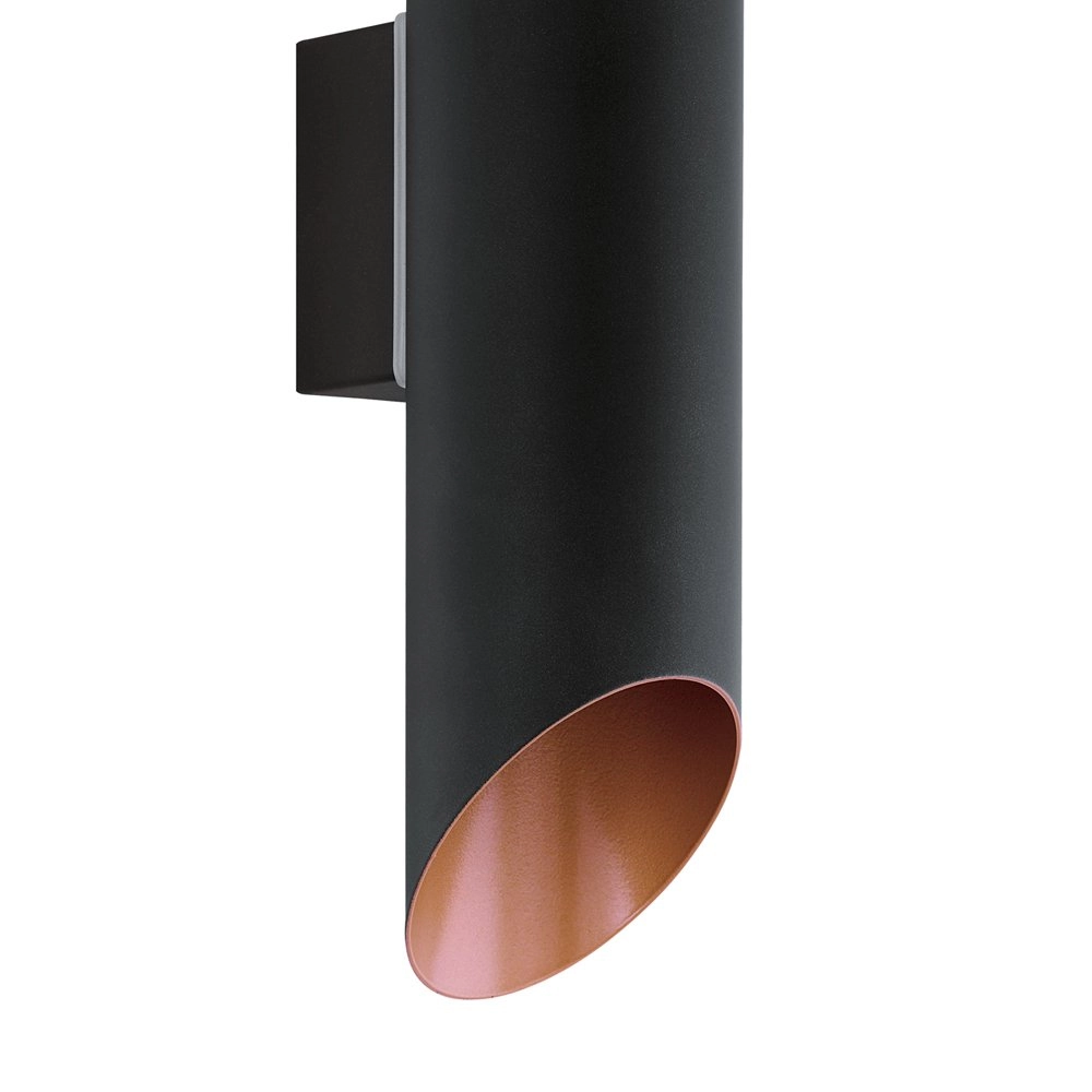 Led buitenlamp Agolada Up - Down zwart met koperbruin Eglo 9002759948047