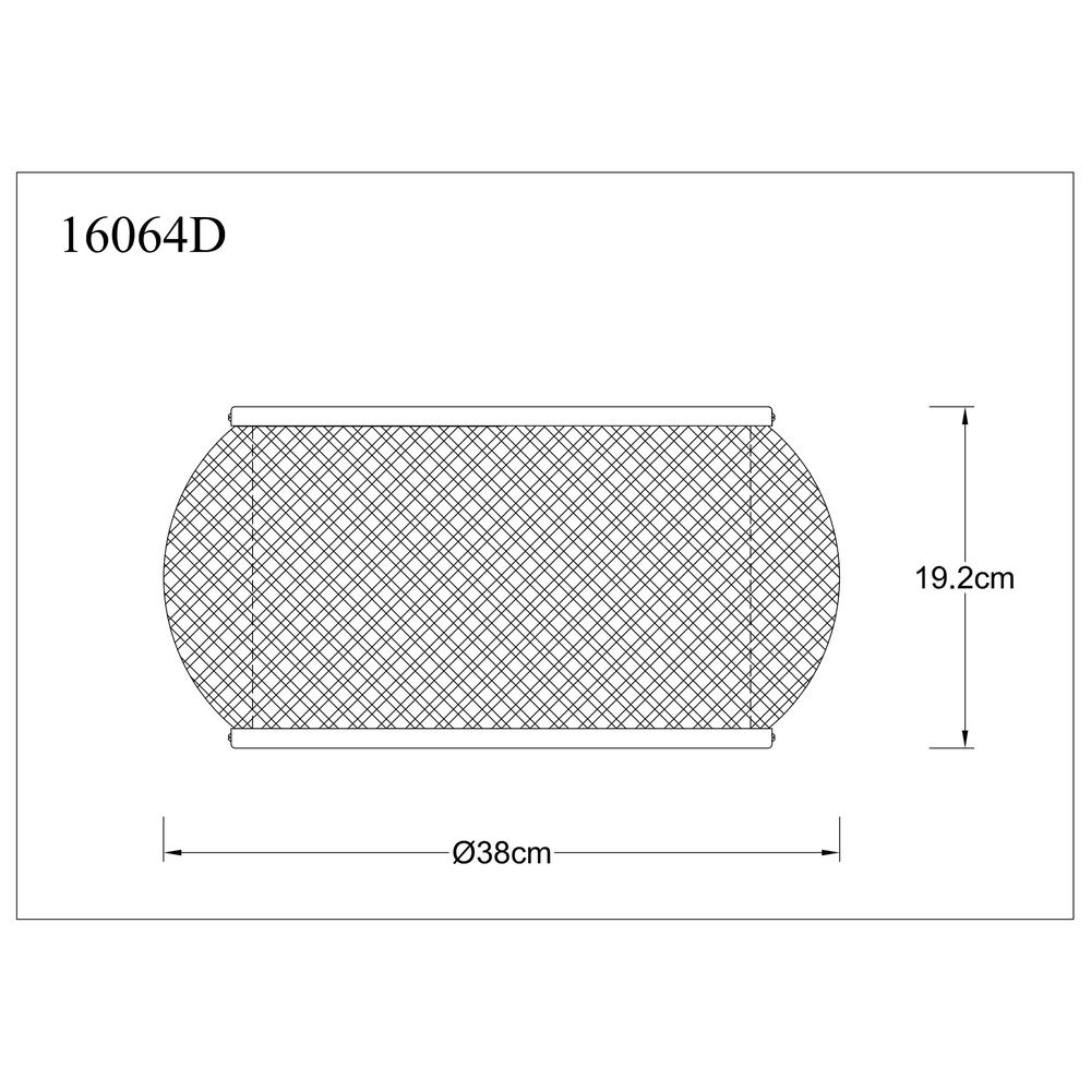 Plafondlamp Bambora met bamboe Ø 38cm Globo 9007371575794