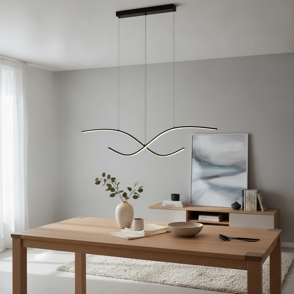 Hanglamp krul Brio zwart