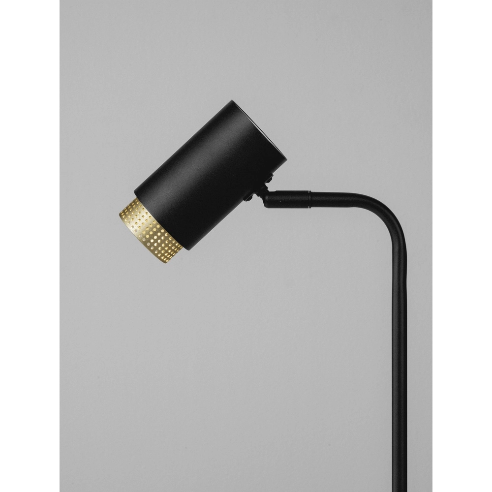 Bureaulamp Nessi zwart met goud Lyora 5212017475206
