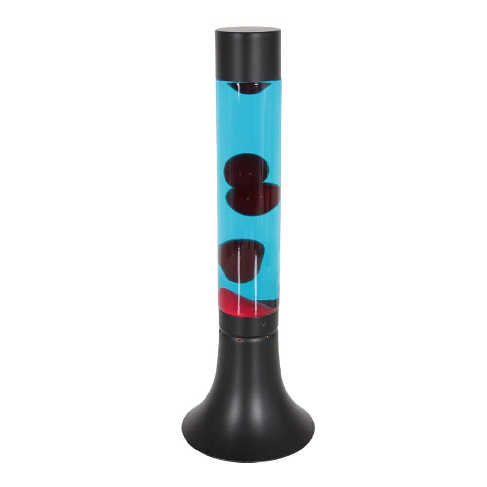 Zwarte lavalamp Volcan cilinder