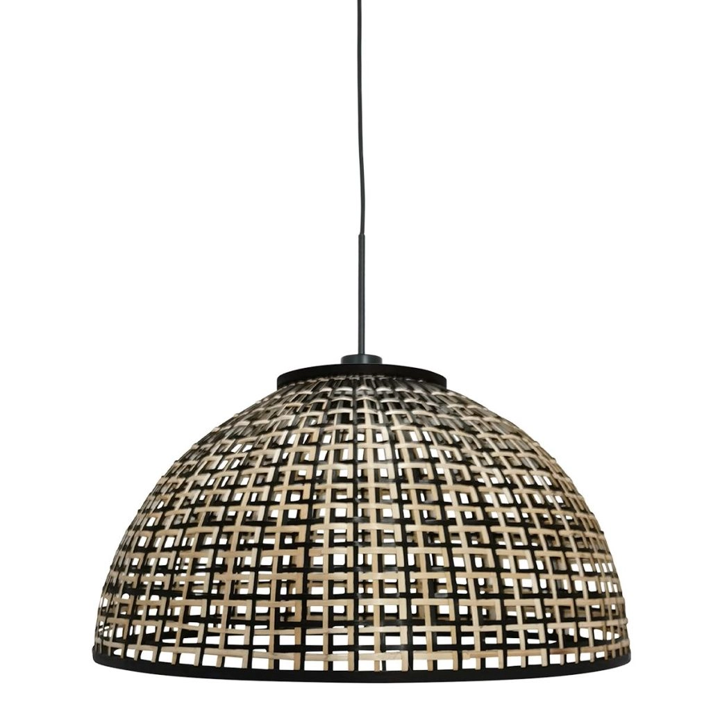 Hanglamp Nox Light met bamboe kap Ø60cm