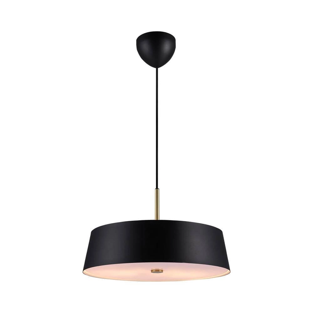 Strakke hanglamp Clasi zwart Ø 45cm