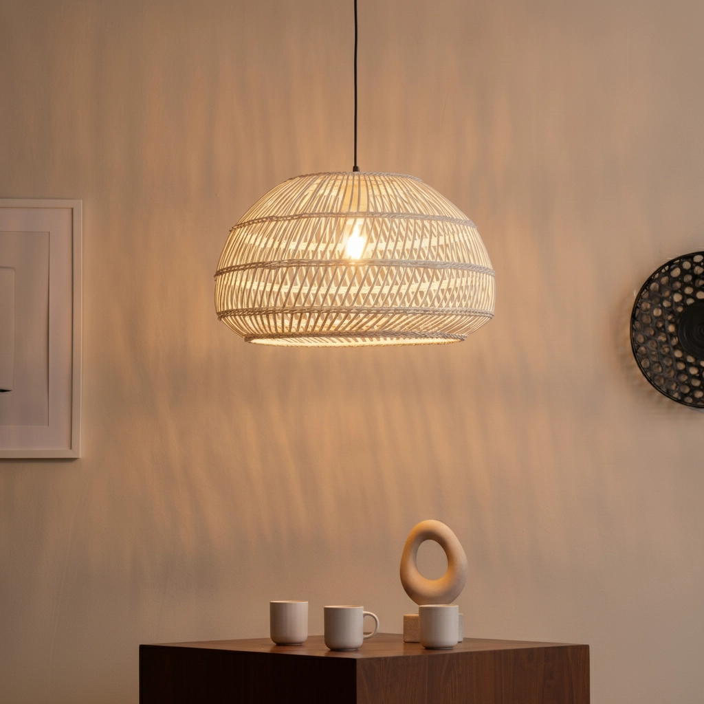 Witte hanglamp Melody Ø 50,5cm