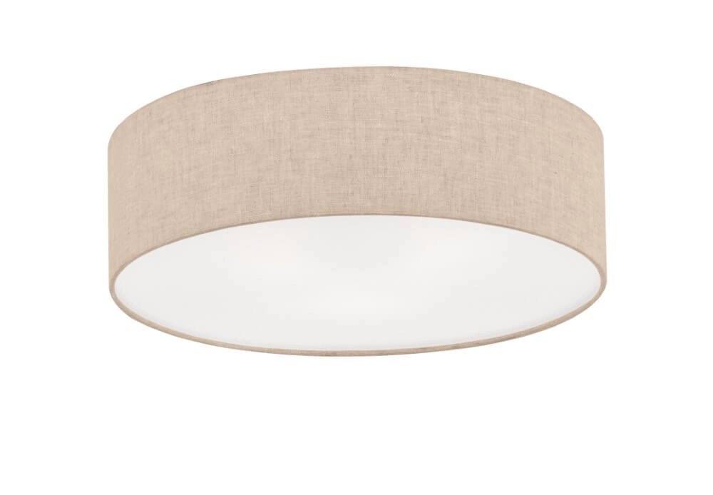 Ø 60cm plafondlamp Thor met zandkleur linnen