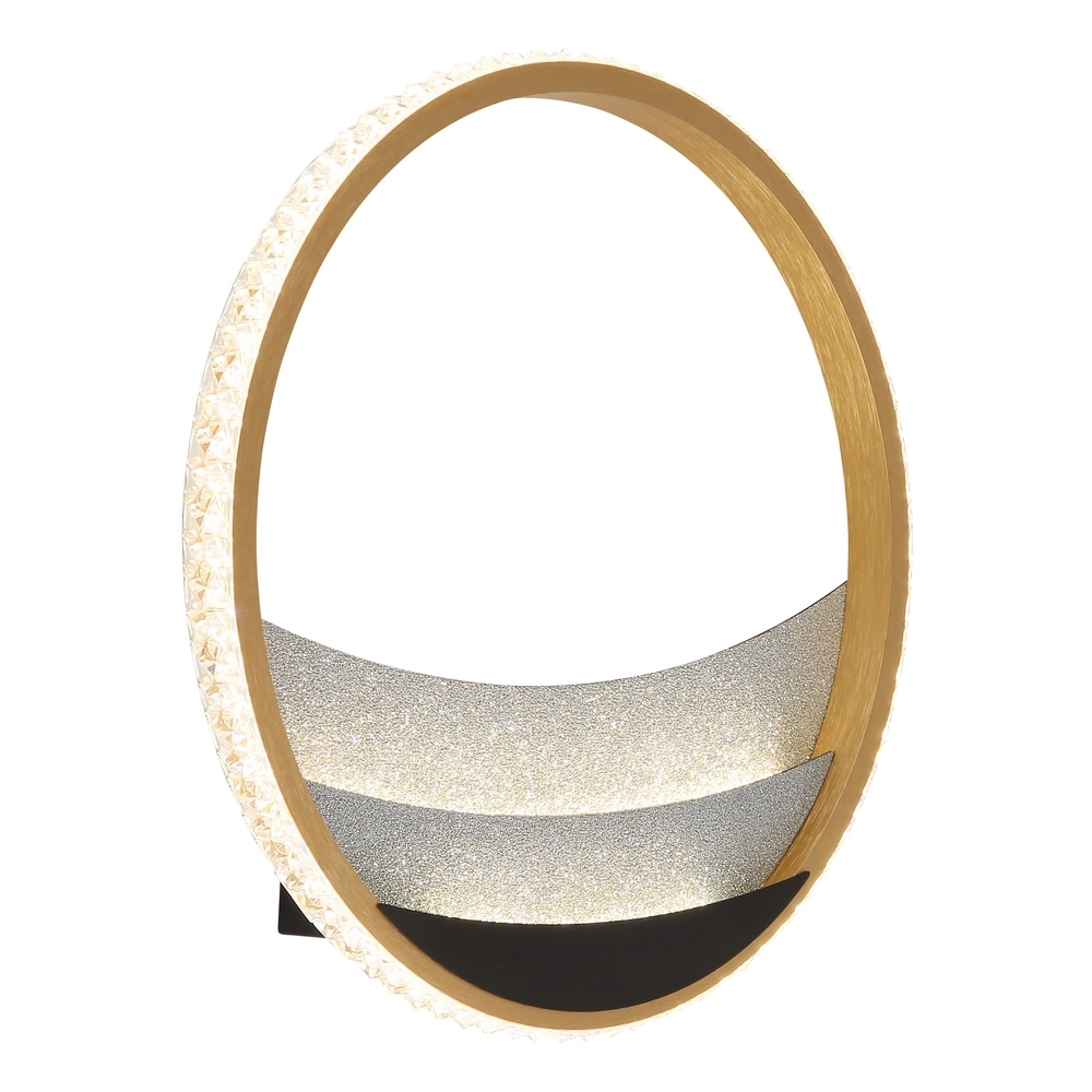 Unieke plafondlamp Constance zwart met goud Ø 29,5cm Globo 9007371569847