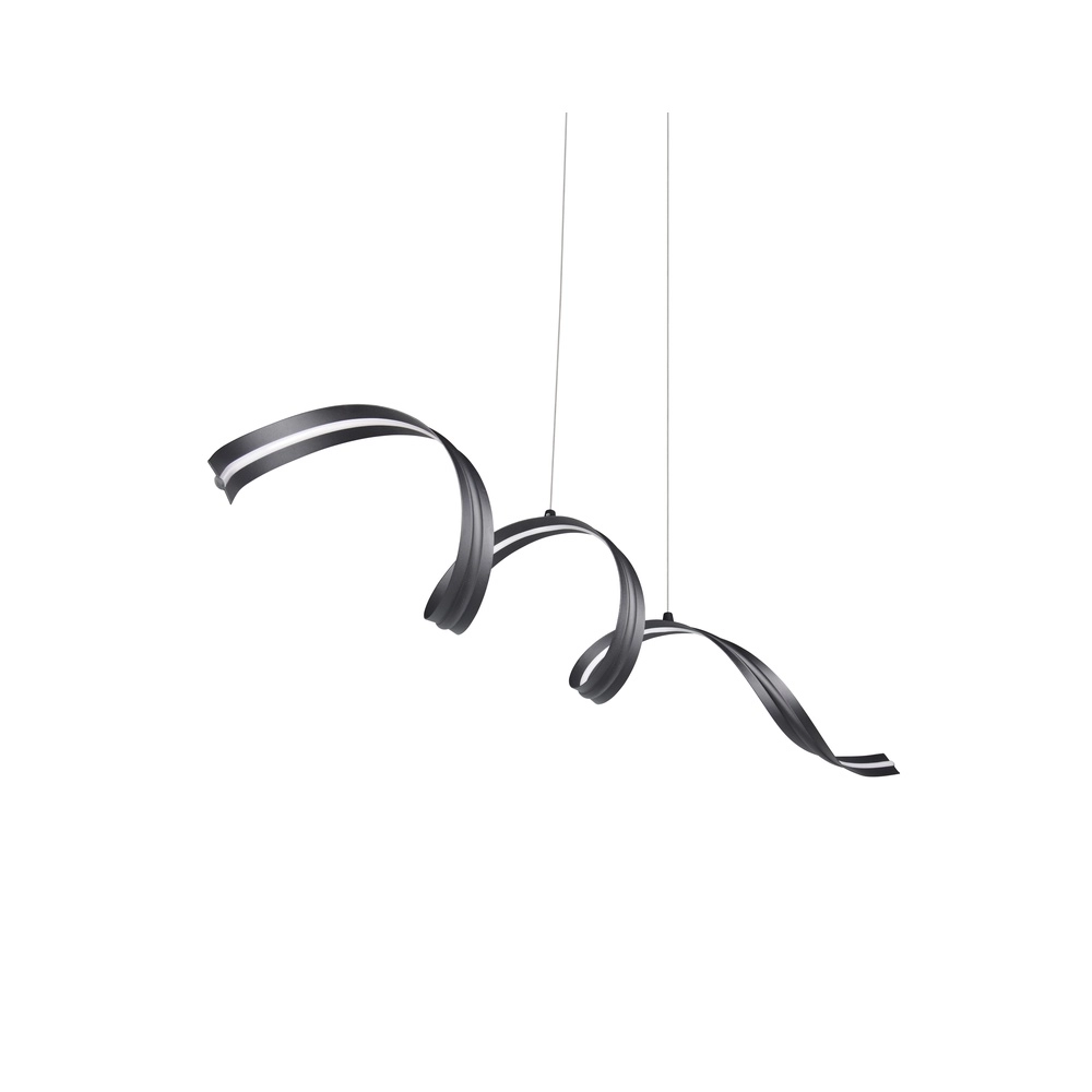 Moderne hanglamp Tivor zwart Trio 4017807706291