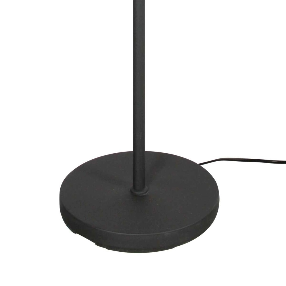 Zwarte vloerlamp Noor met kap wit Steinhauer 8712746182385