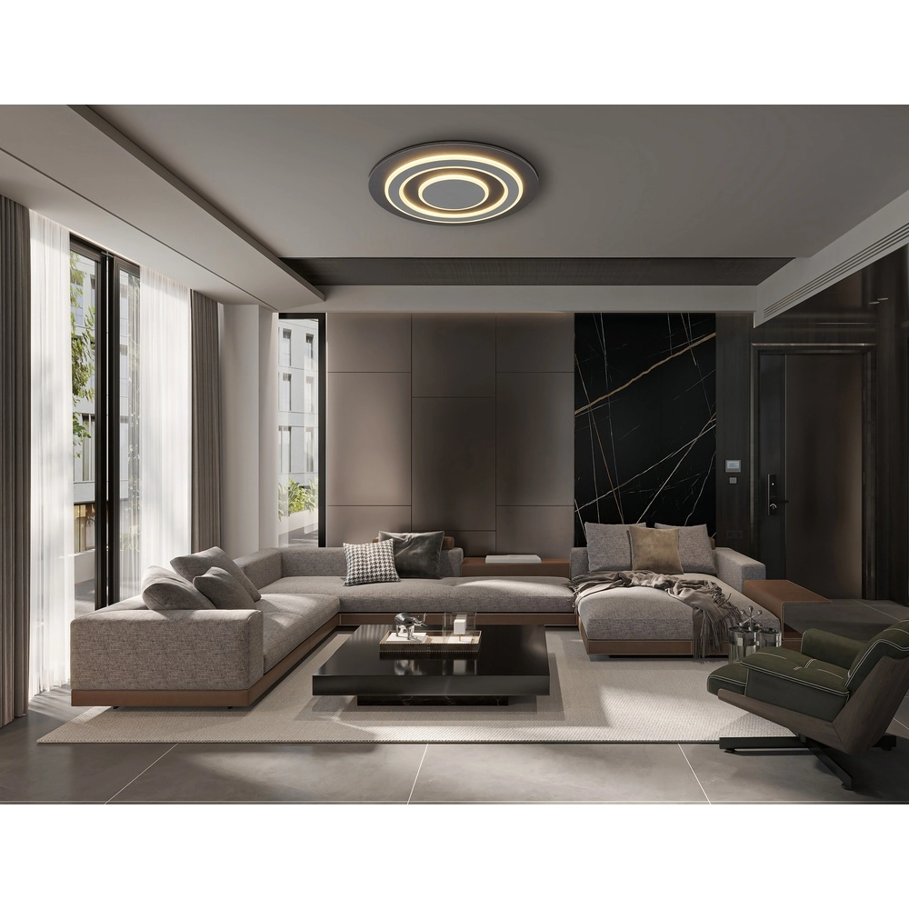 Design plafonniere Jayden Ø48cm antraciet Globo 9007371456048