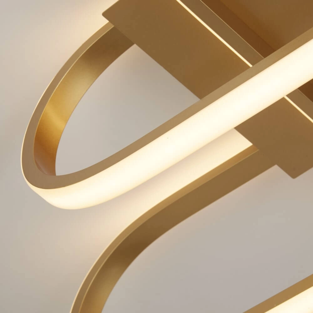 Strakke gouden plafondlamp Clip Searchlight 5053423227412