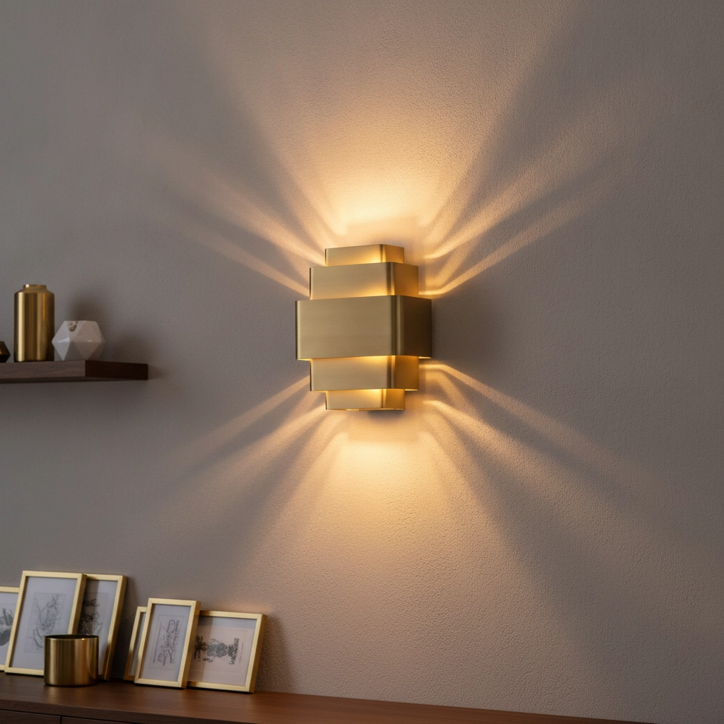 Design wandlamp Layers brons