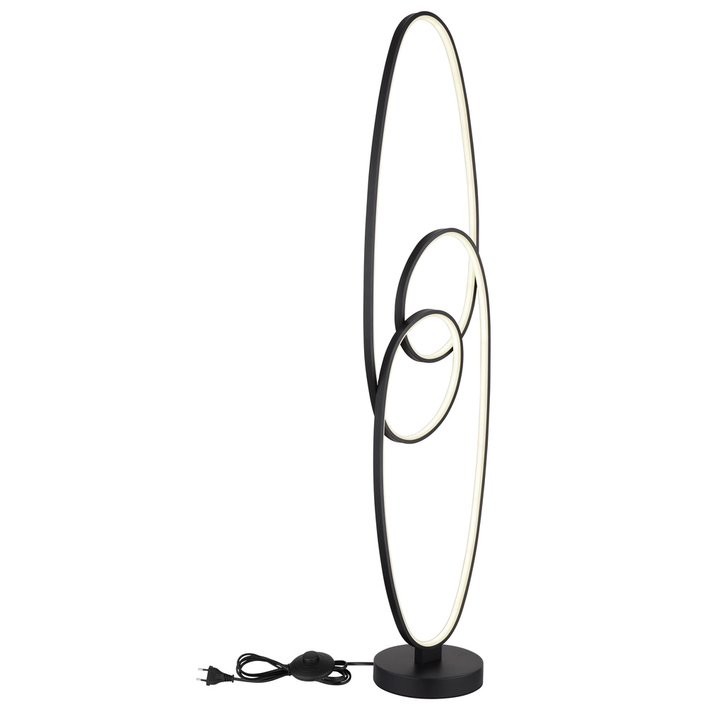 Design vloerlamp Spira zwart Globo 9007371453252