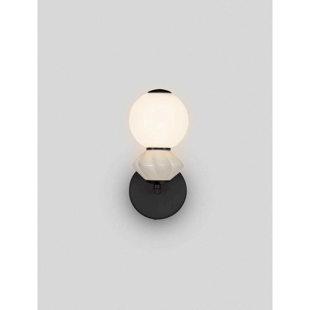 Wandlamp Pallina wit - grijs Lyora 5212017484048