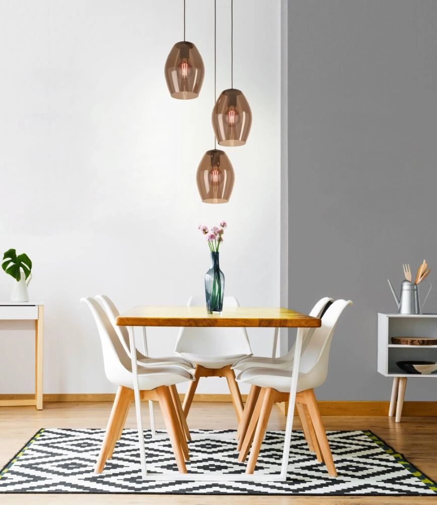 Hanglamp amberglas Estanys 1 3-lichts Stars of Light 9008606235940