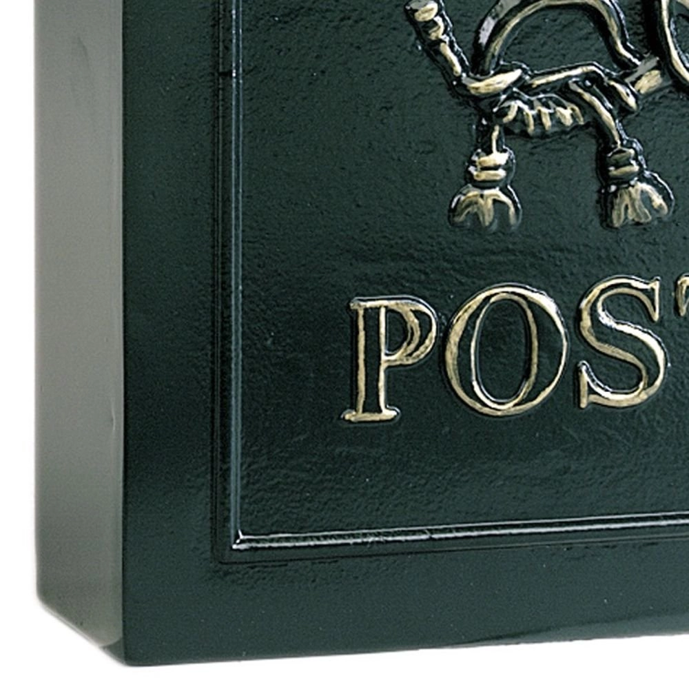 Brievenbus Postbox B9D muurbus - zwart KS verlichting 8714732525343