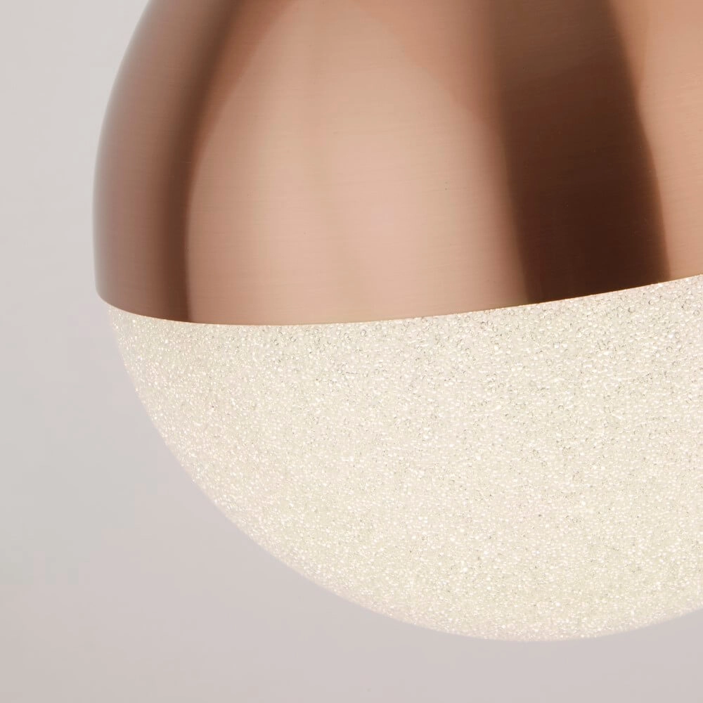 1-lichts hanglamp Marbles roodkoper Searchlight 5053423223353