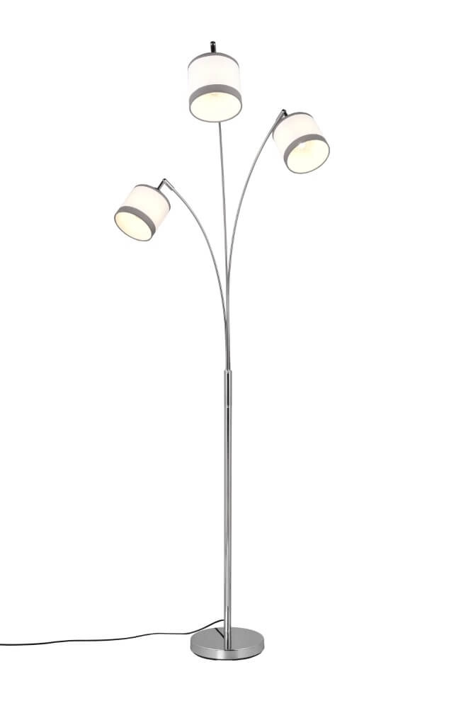 Staande lamp Davos wit 3-lichts Trio 4017807574296