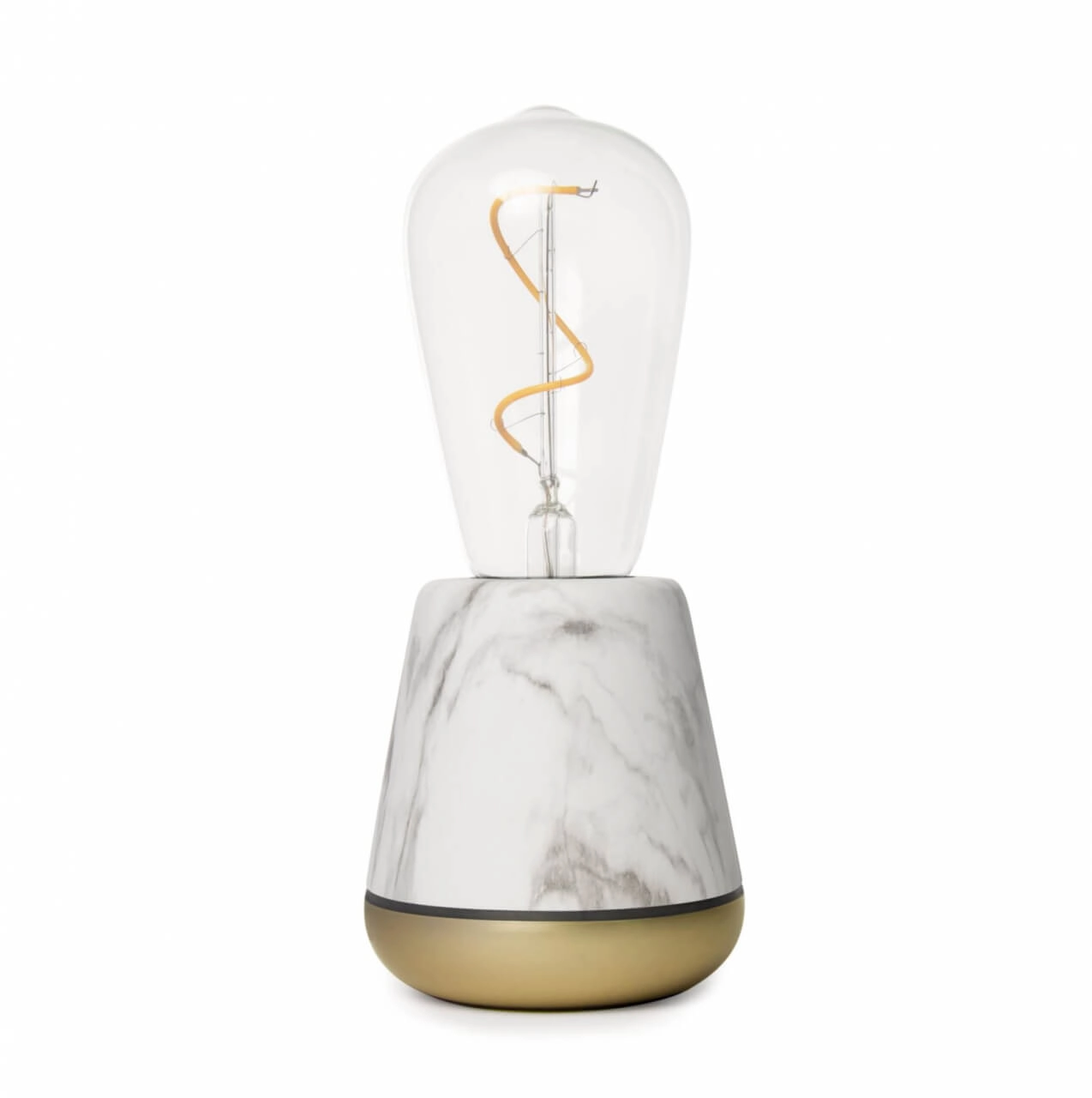 Oplaadbare tafellamp One White Marble